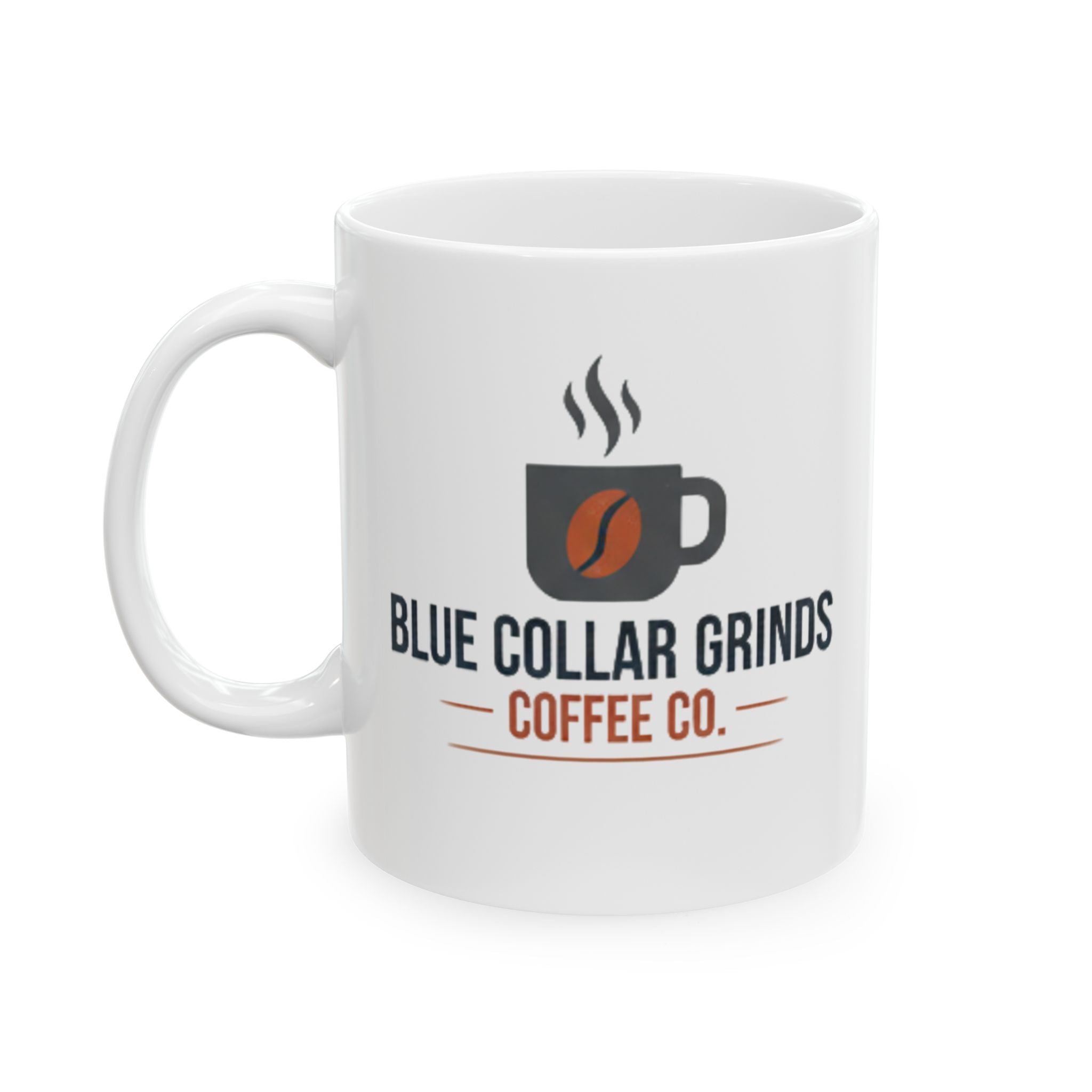 Blue Collar Grinds Coffee Co. Ceramic Coffee Mug — Origins (11oz & 15oz)