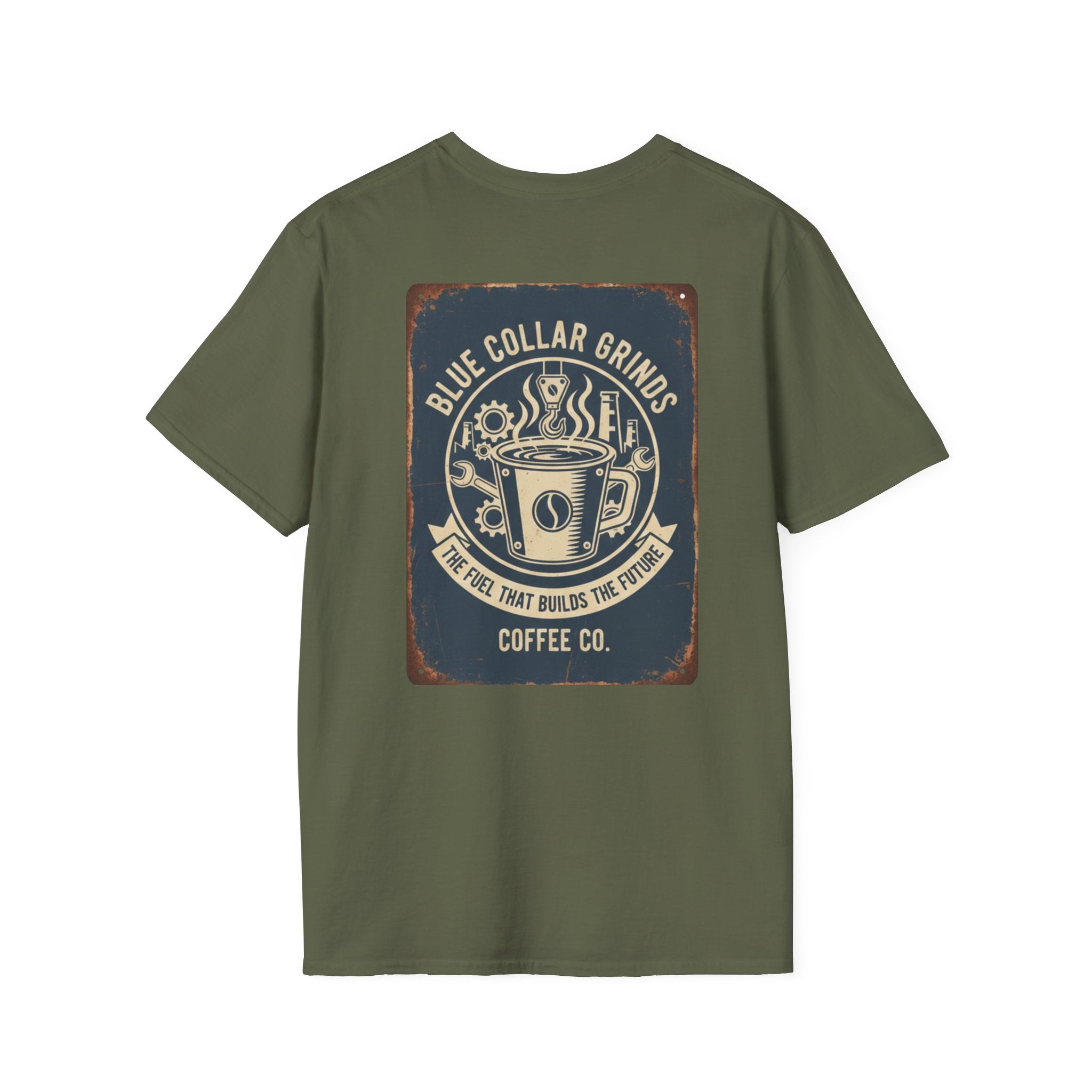 Blue Collar Grinds Coffee Co. T-Shirt – Retro Coffee Company Tee