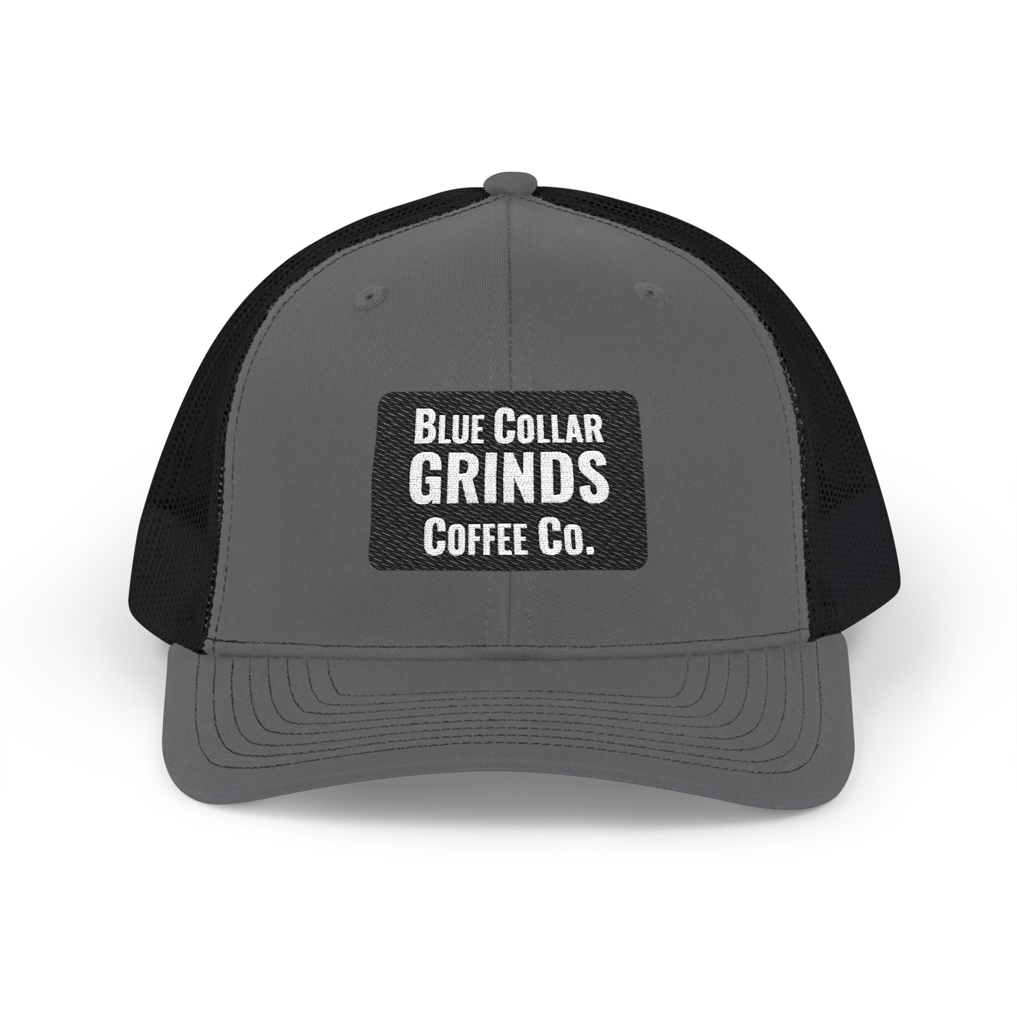 Blue Collar Grinds Coffee Co. Embroidered Trucker Hat