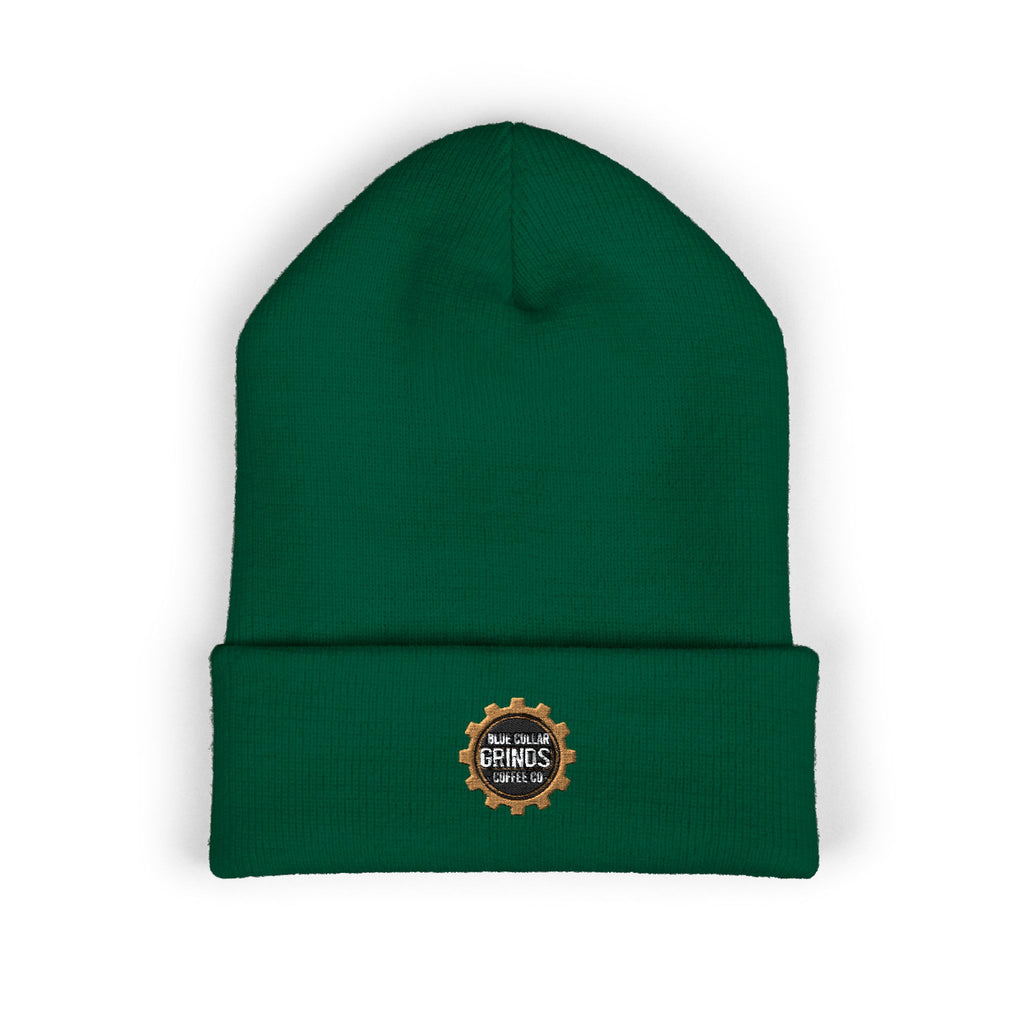 Blue Collar Grinds Coffee Co. Embroidered 'Gear' Classic Cuffed Beanie