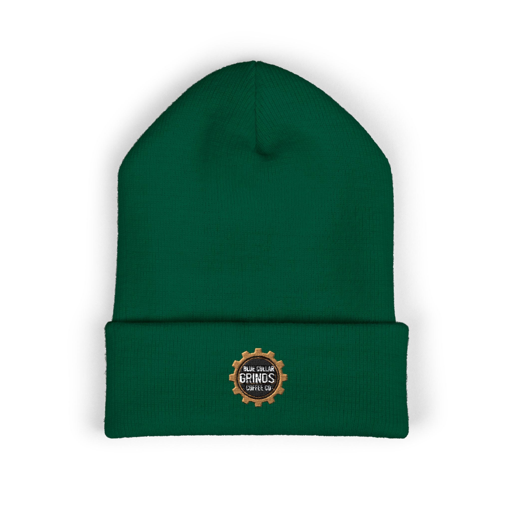 Blue Collar Grinds Coffee Co. Embroidered 'Gear' Classic Cuffed Beanie