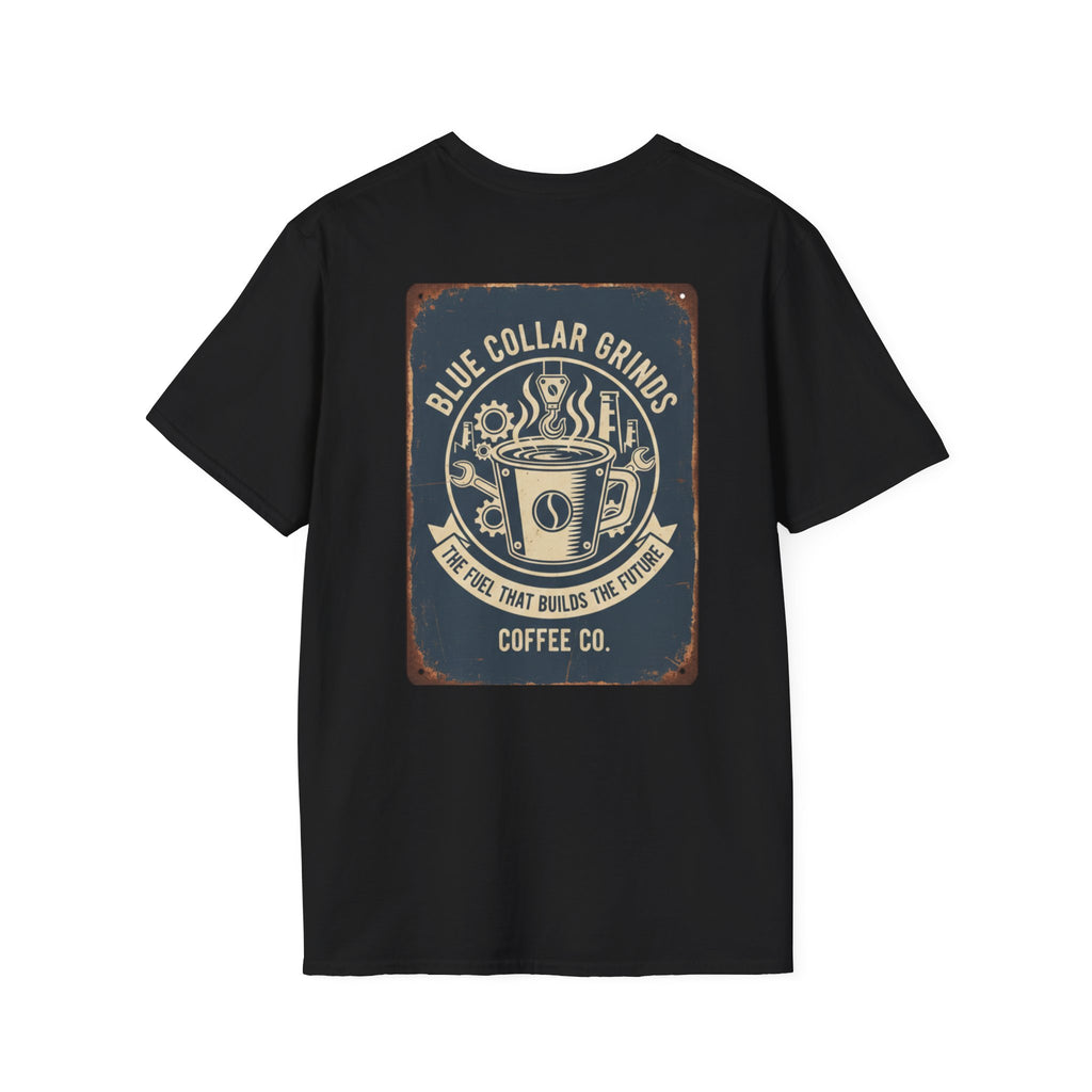 Blue Collar Grinds Coffee Co. T-Shirt – Retro Coffee Company Tee