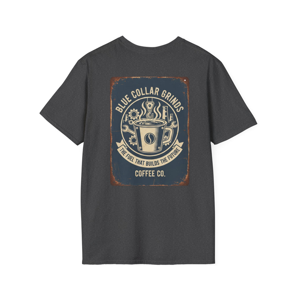 Blue Collar Grinds Coffee Co. T-Shirt – Retro Coffee Company Tee