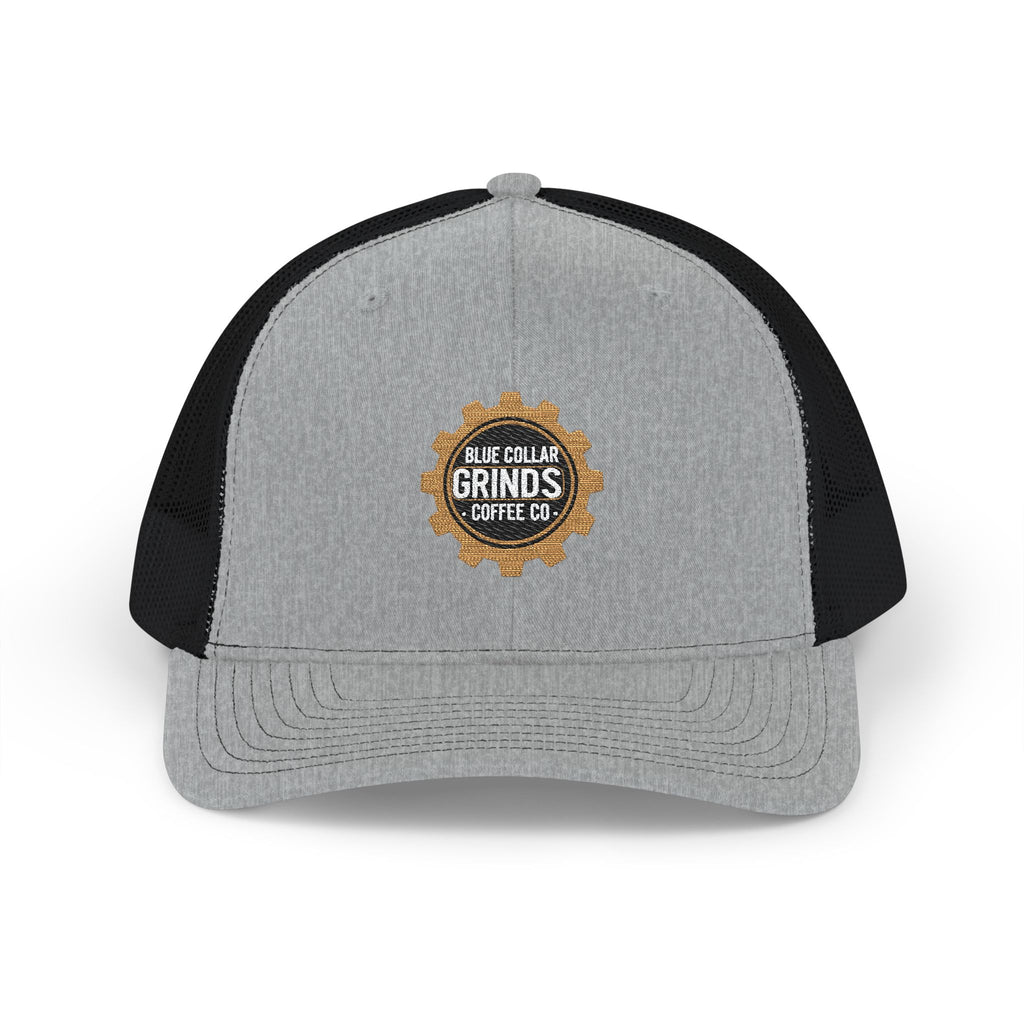 Blue Collar Grinds Coffee Co. Embroidered Trucker Cap — Gear Patch