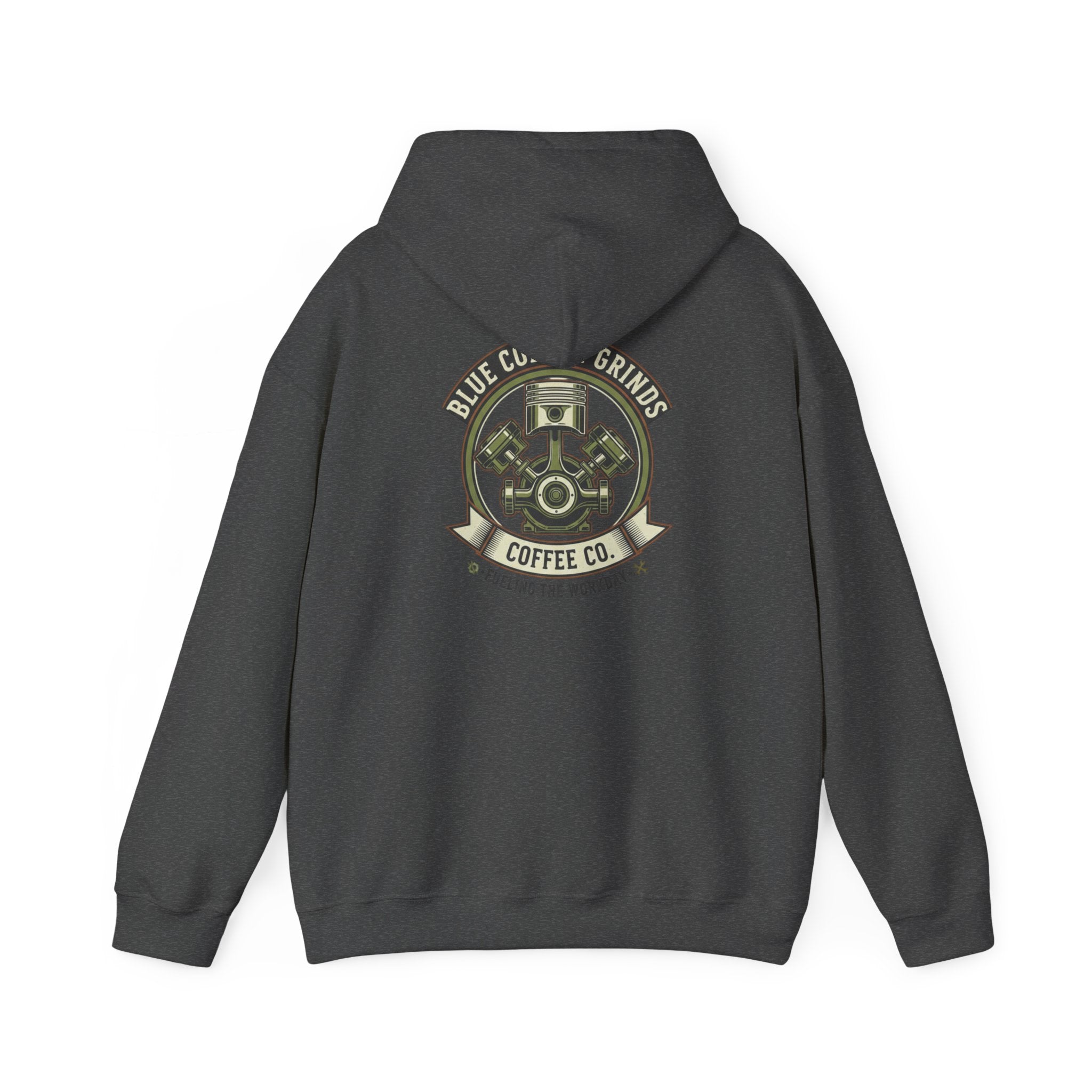 Blue Collar Grinds Coffee Co. Hoodie — Vintage Coffee Company Pullover