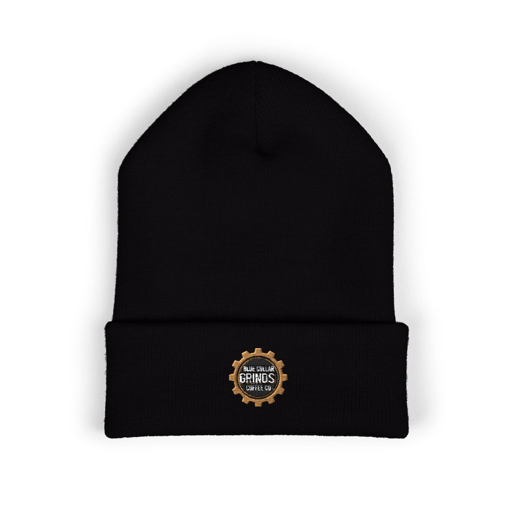 Blue Collar Grinds Coffee Co. Embroidered 'Gear' Classic Cuffed Beanie