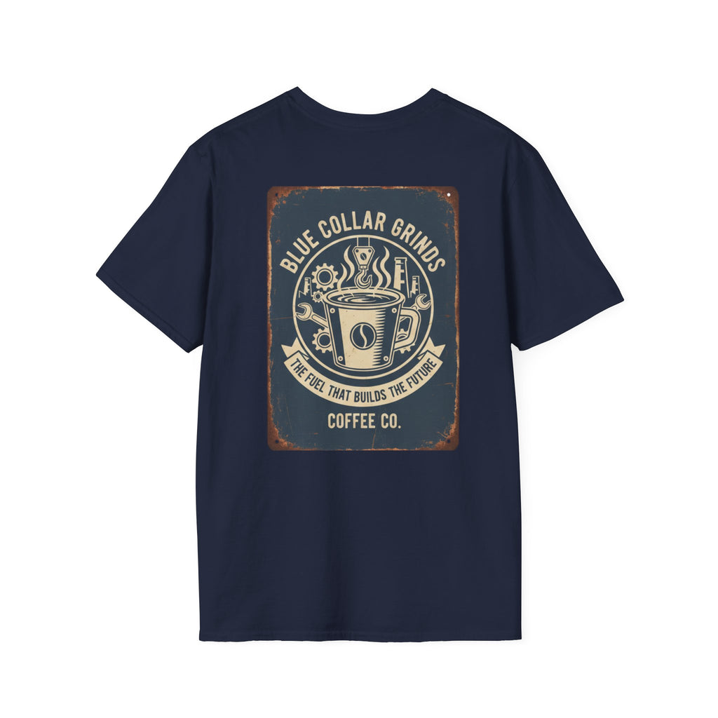 Blue Collar Grinds Coffee Co. T-Shirt – Retro Coffee Company Tee