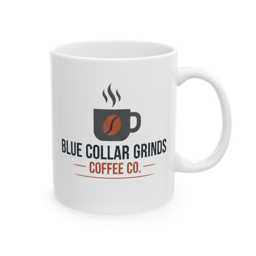 Blue Collar Grinds Coffee Co. Ceramic Coffee Mug — Origins (11oz & 15oz)