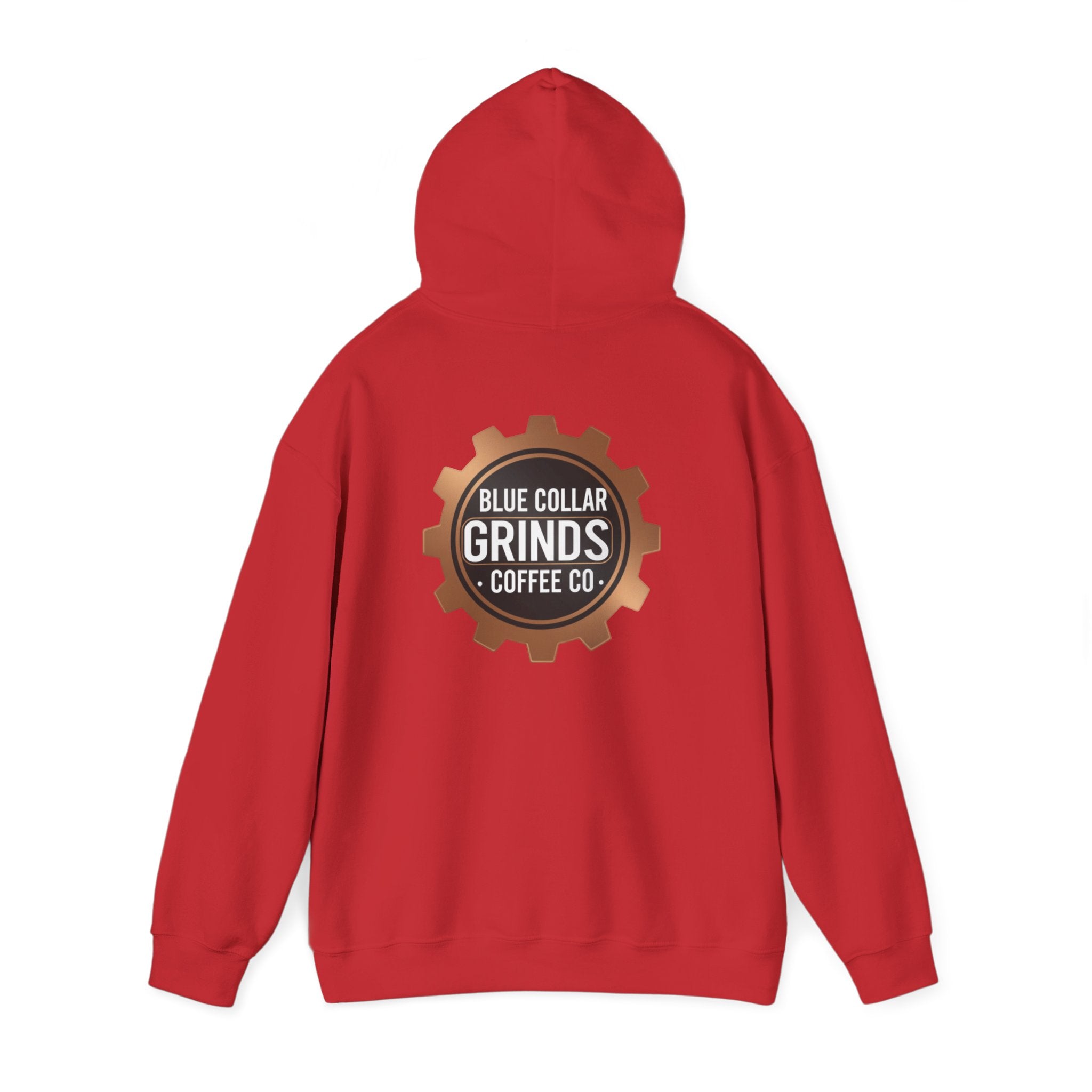 Blue Collar Grinds Coffee Co. Hoodie — Workwear Logo Pullover