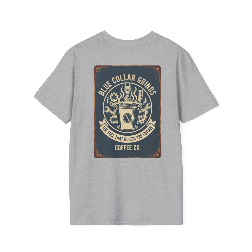 Blue Collar Grinds Coffee Co. T-Shirt – Retro Coffee Company Tee