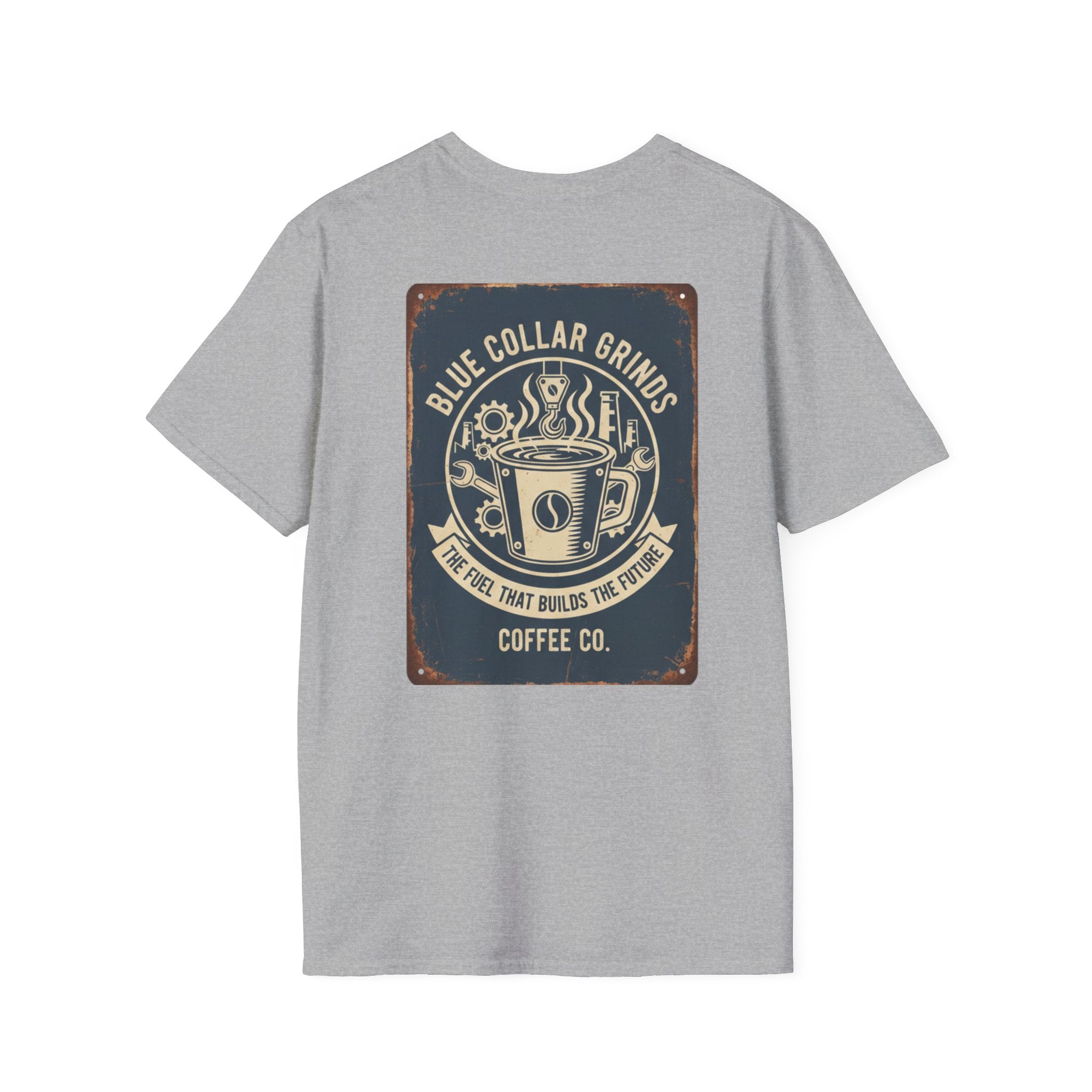 Blue Collar Grinds Coffee Co. T-Shirt – Retro Coffee Company Tee