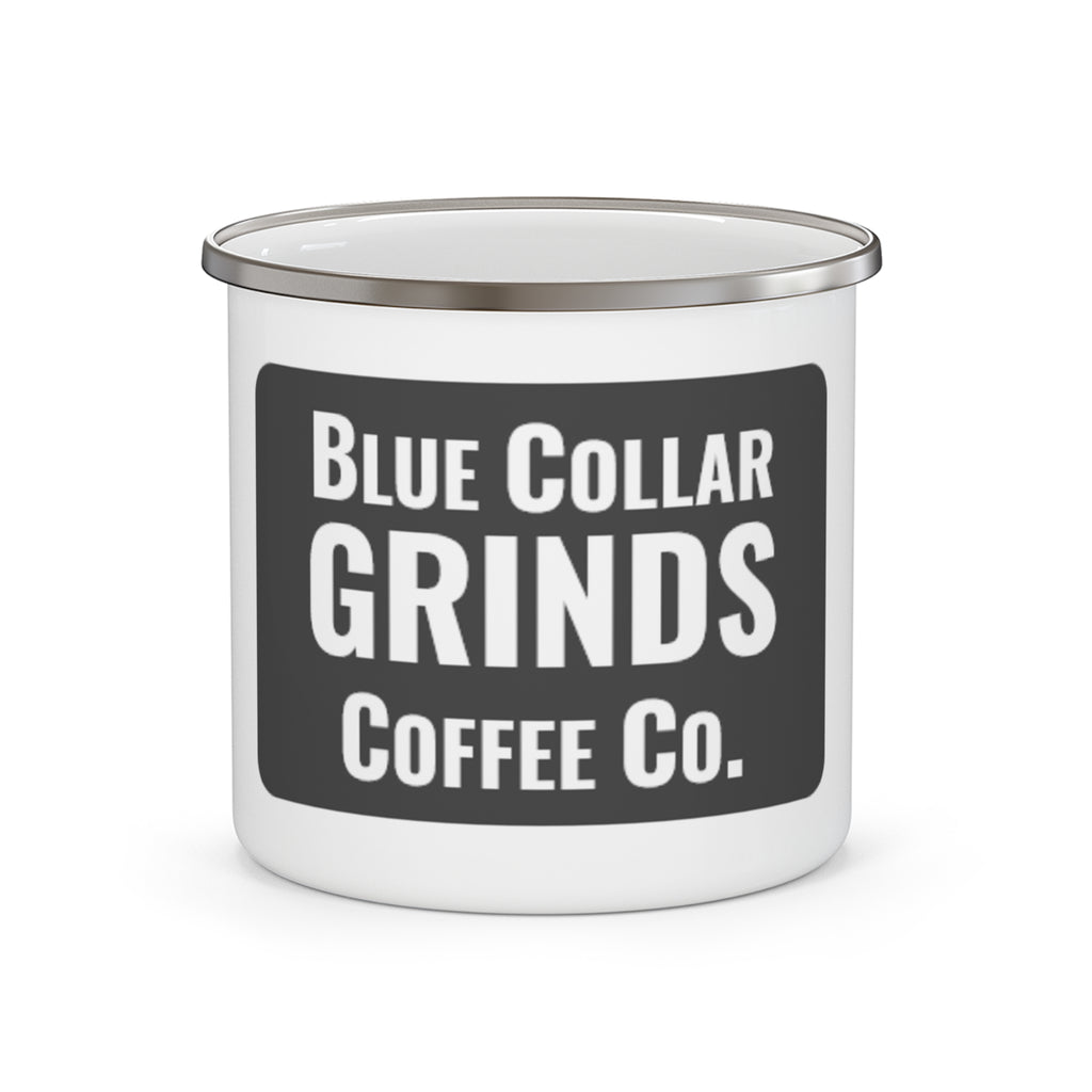 Blue Collar Grinds Coffee Co. Rustic Travel Coffee Cup for Workers & Outdoors