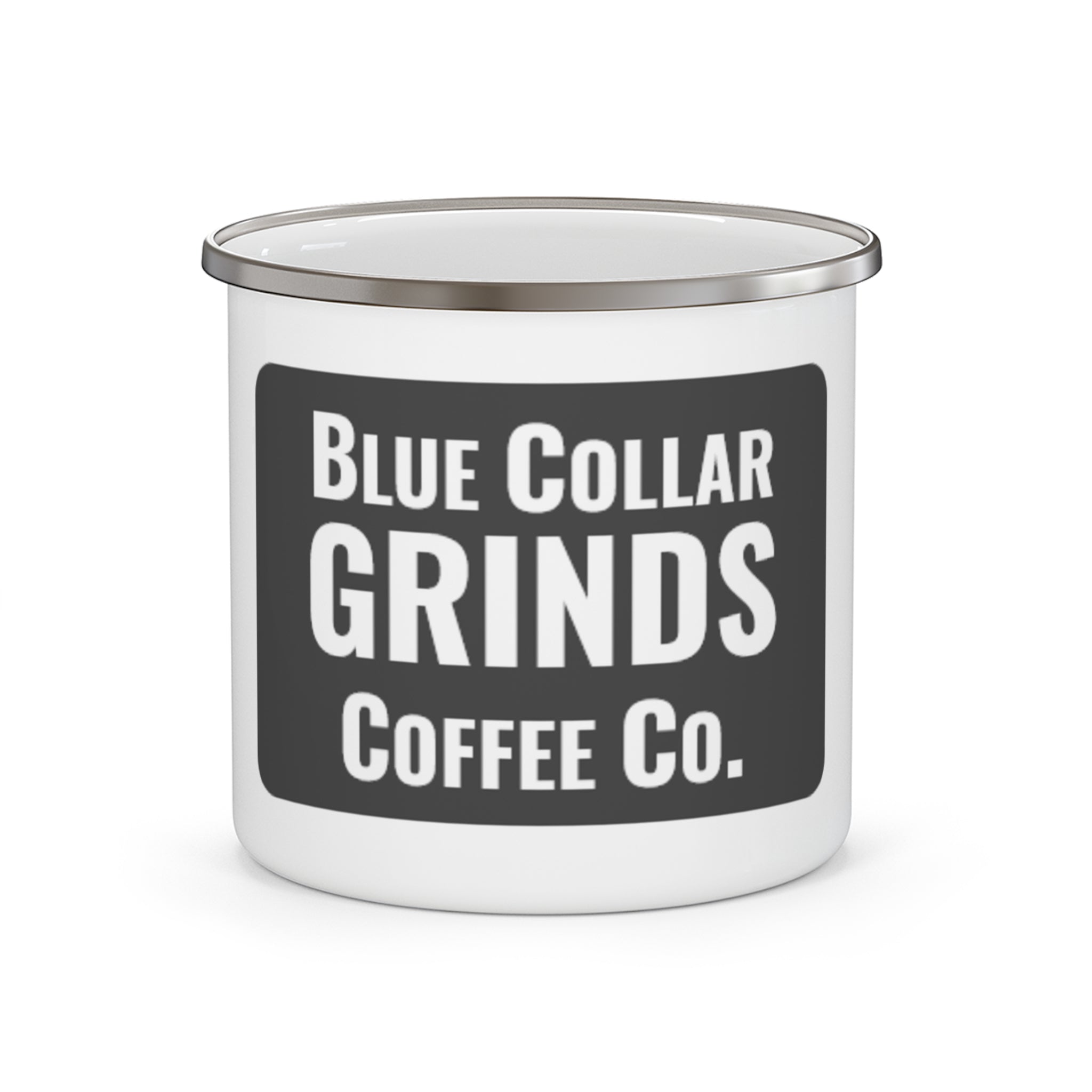 Blue Collar Grinds Coffee Co. Rustic Travel Coffee Cup for Workers & Outdoors