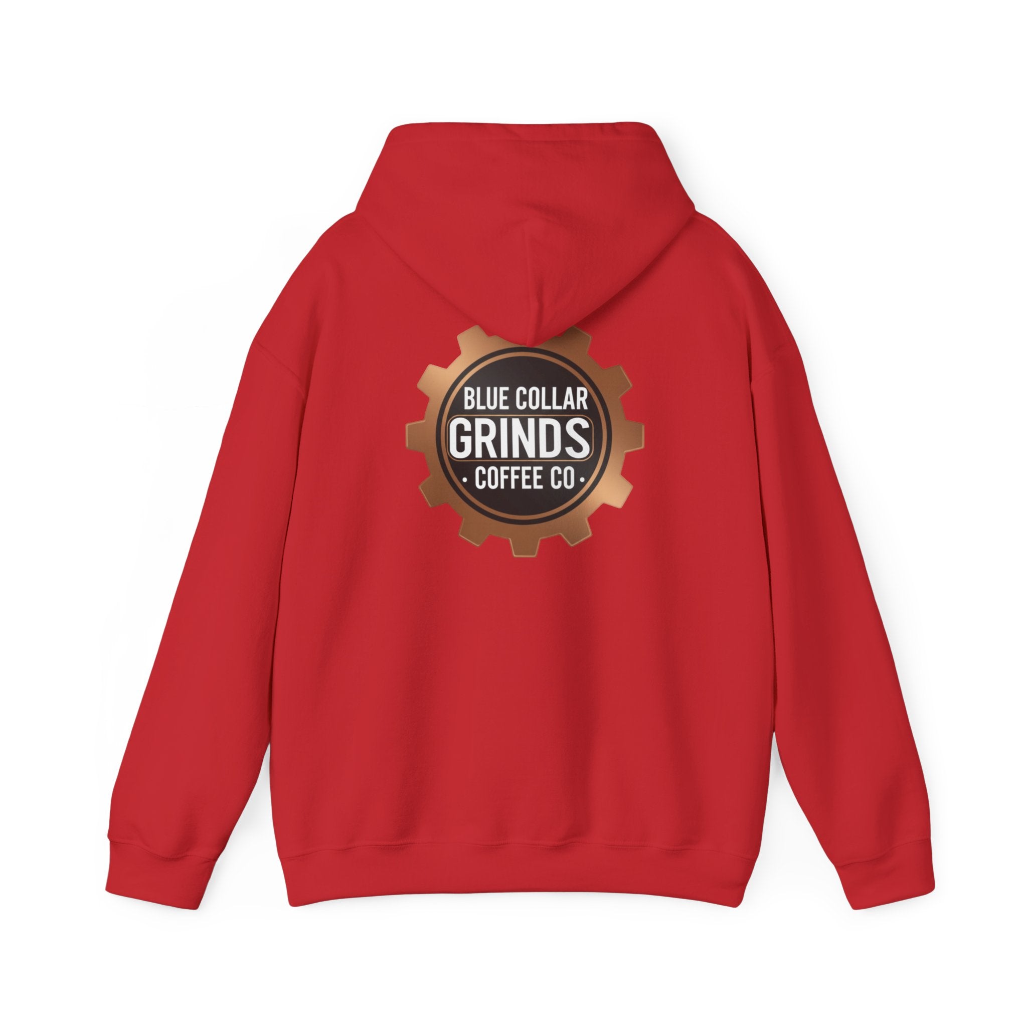 Blue Collar Grinds Coffee Co. Hoodie — Workwear Logo Pullover