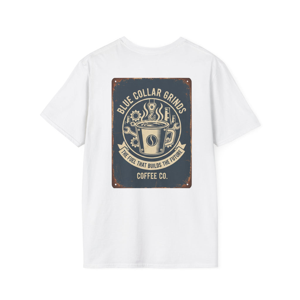 Blue Collar Grinds Coffee Co. T-Shirt – Retro Coffee Company Tee