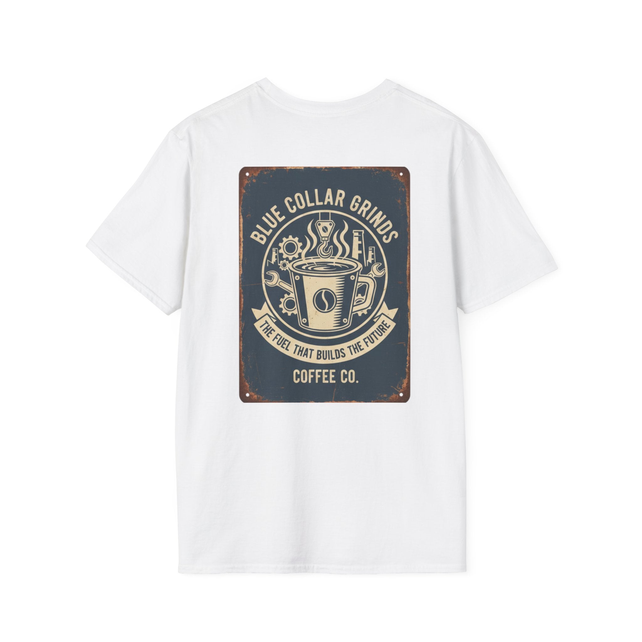 Blue Collar Grinds Coffee Co. T-Shirt – Retro Coffee Company Tee