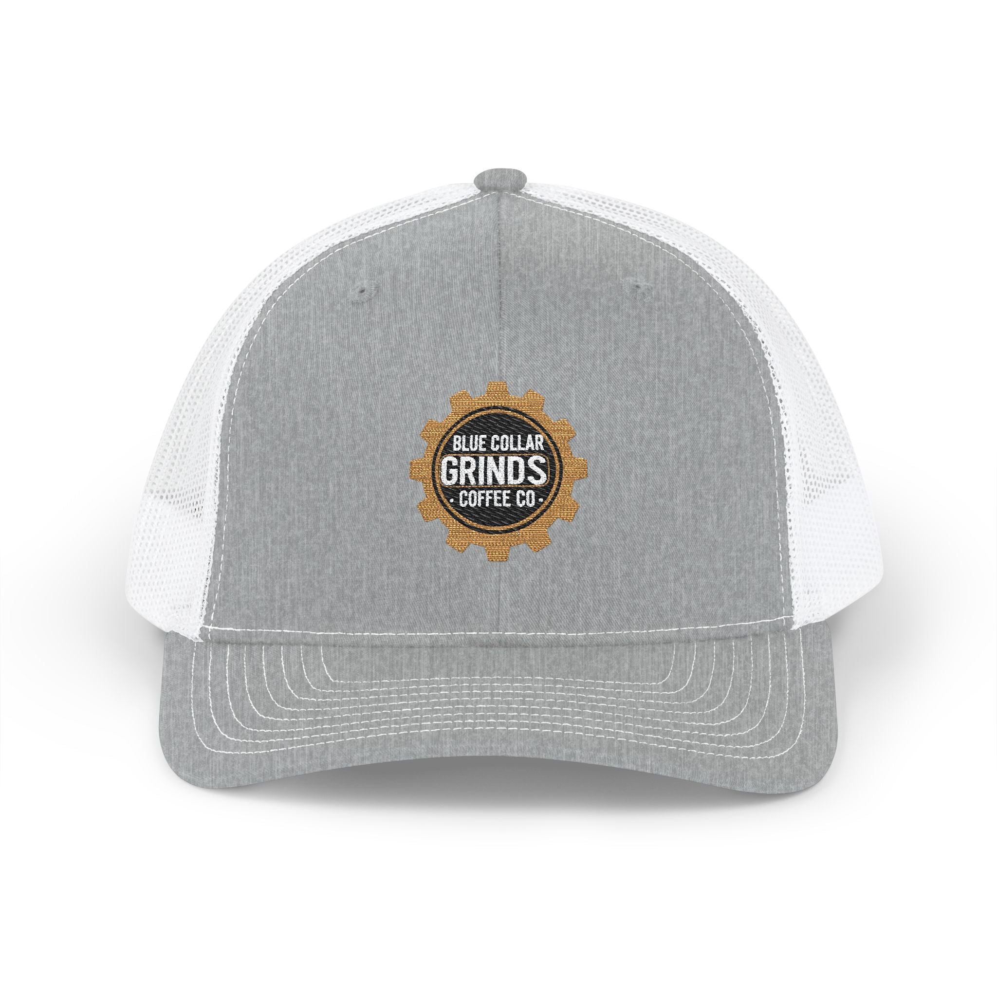 Blue Collar Grinds Coffee Co. Embroidered Trucker Cap — Gear Patch
