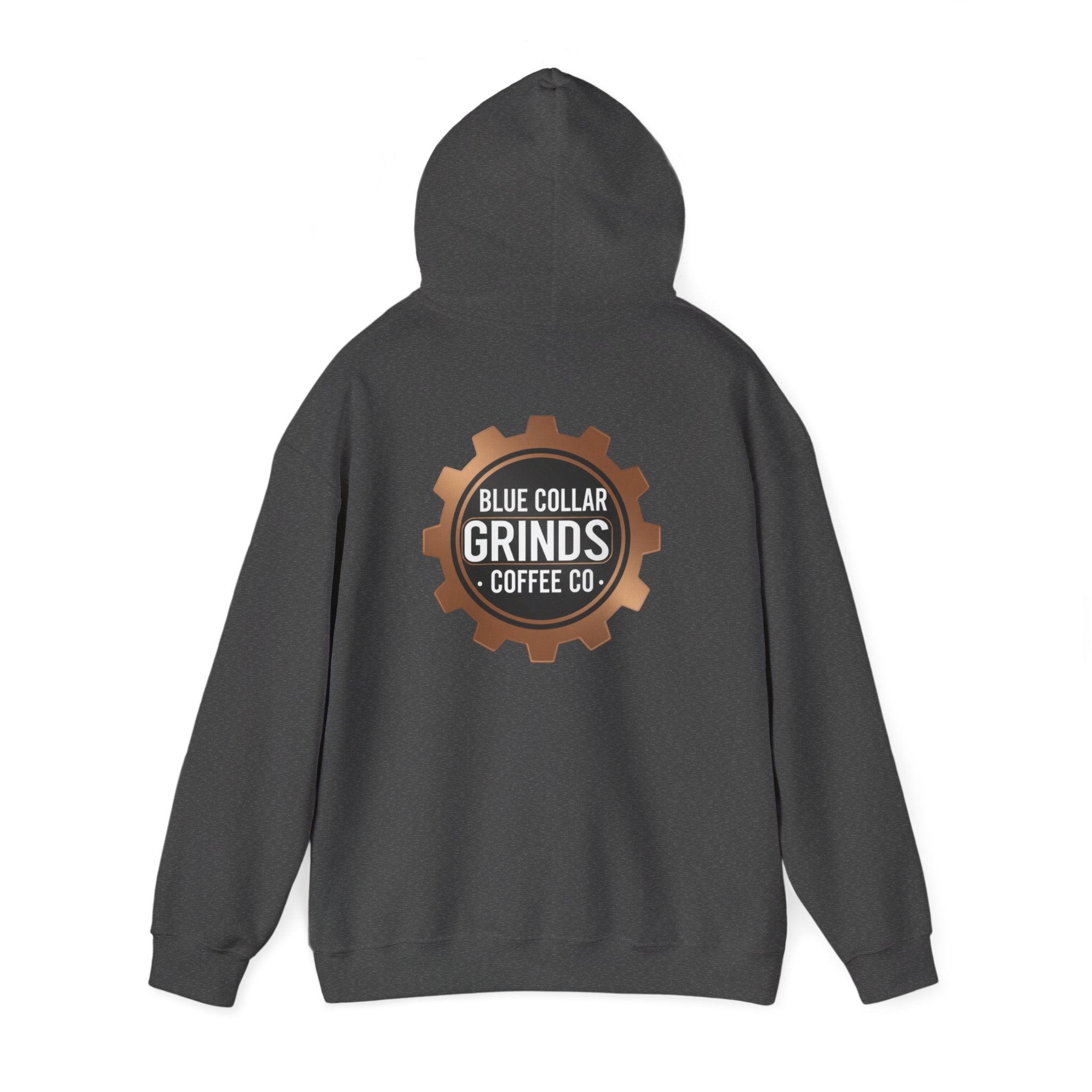Blue Collar Grinds Coffee Co. Hoodie — Workwear Logo Pullover