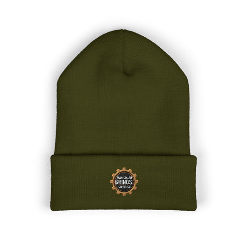 Blue Collar Grinds Coffee Co. Embroidered 'Gear' Classic Cuffed Beanie