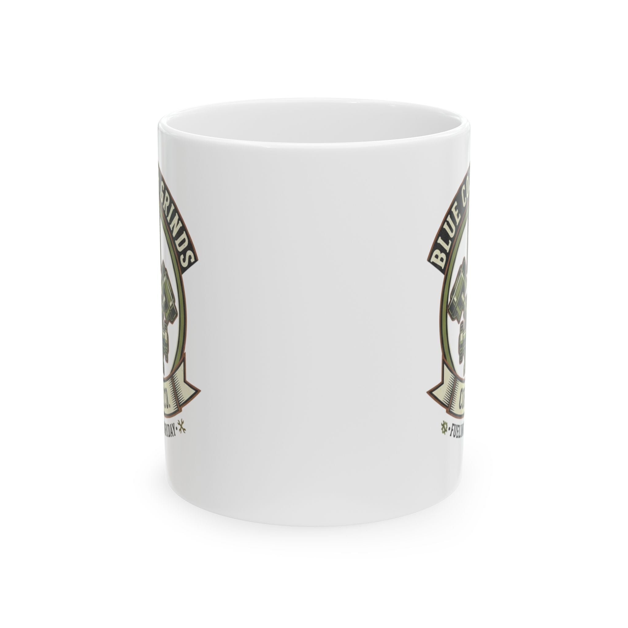 Blue Collar Grinds Coffee Co. Ceramic Mug - Engine (11oz, 15oz)