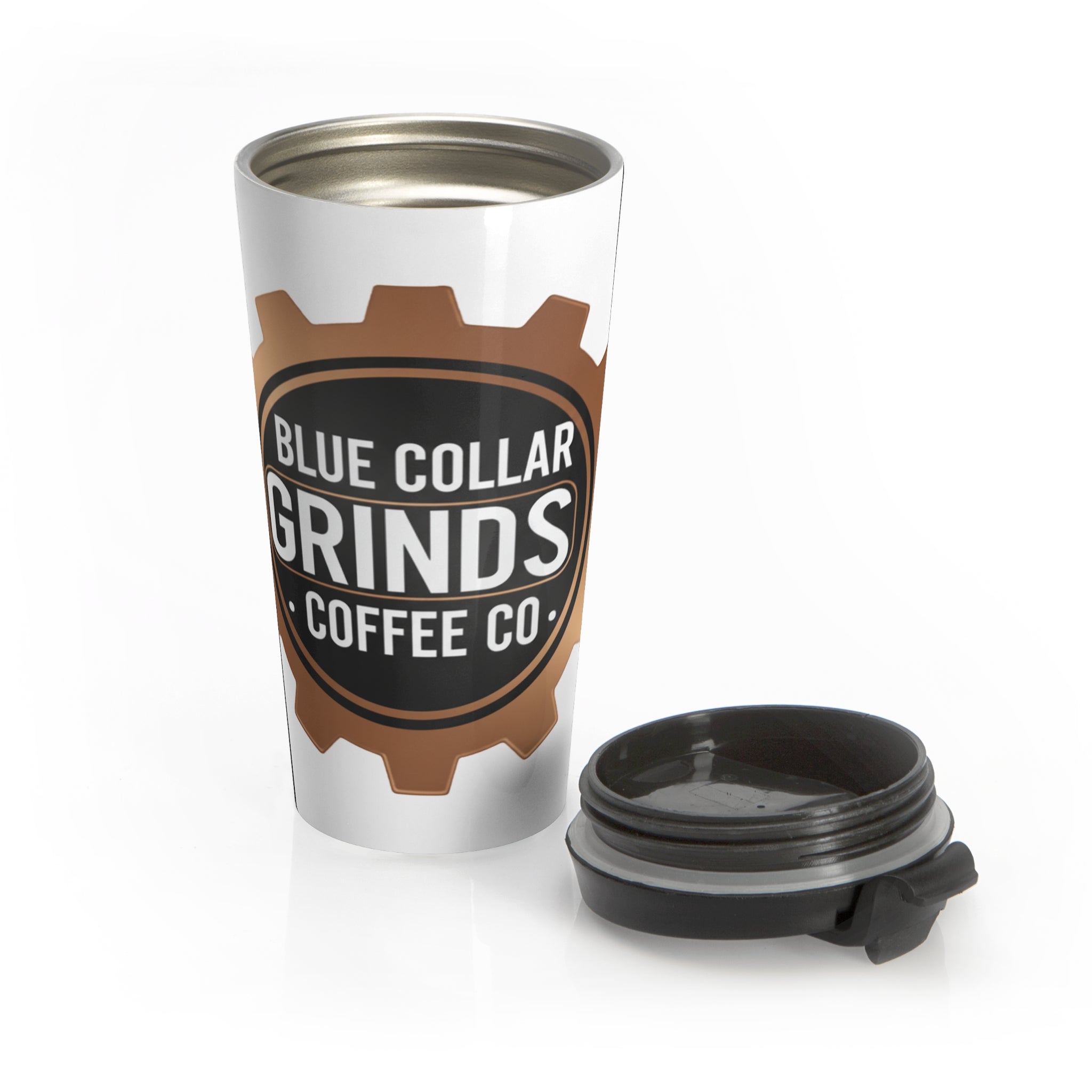 Blue Collar Grinds Coffee Co. Stainless Steel Travel Mug — Gear