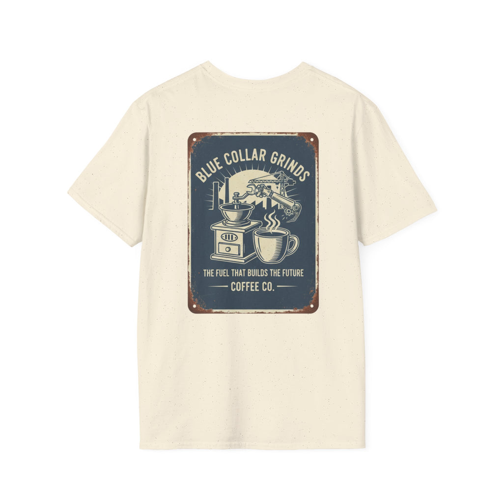 Blue Collar Grinds Coffee Co. T-Shirt — Vintage Coffee Co. Design