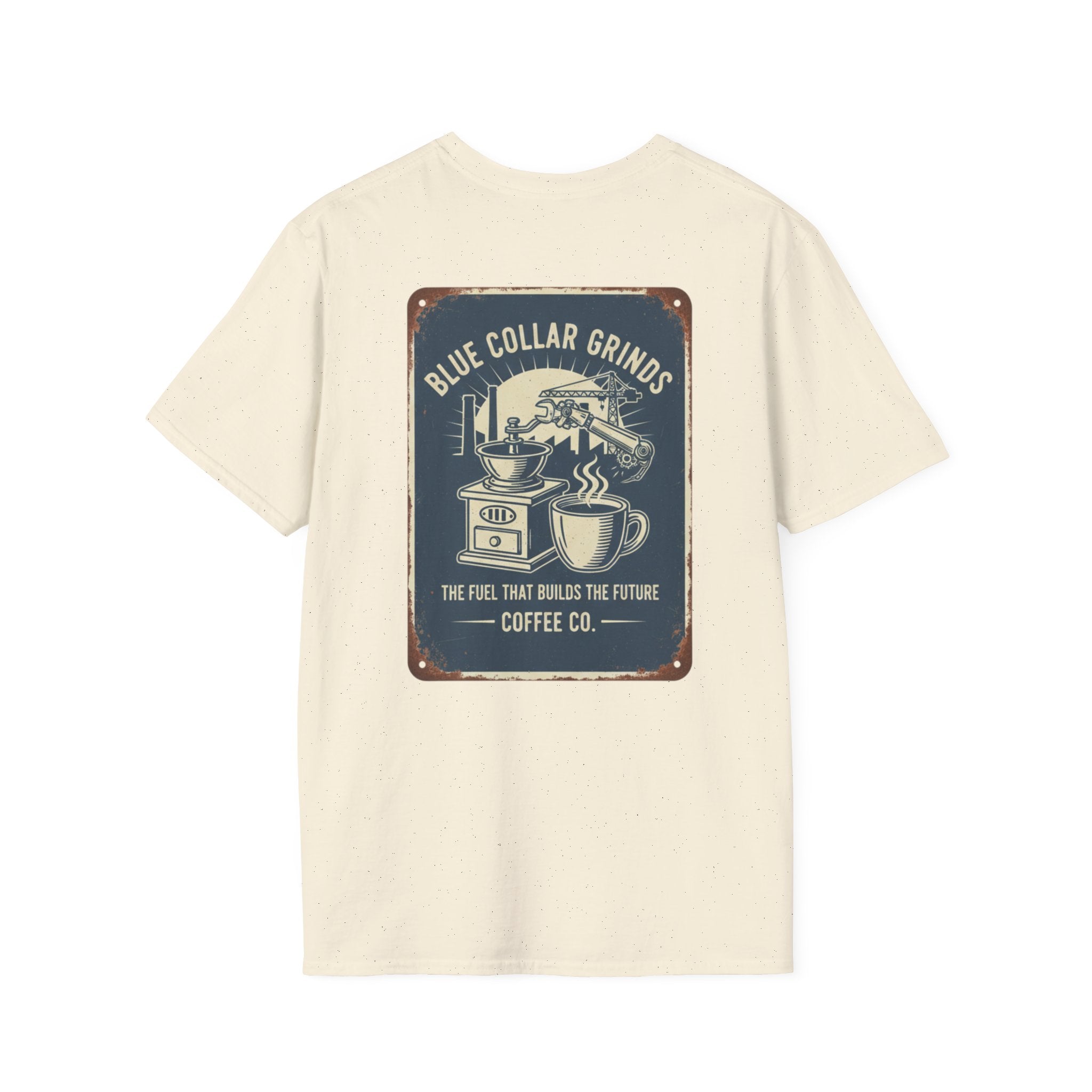 Blue Collar Grinds Coffee Co. T-Shirt — Vintage Coffee Co. Design