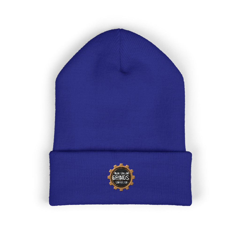 Blue Collar Grinds Coffee Co. Embroidered 'Gear' Classic Cuffed Beanie