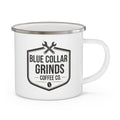 Blue Collar Grinds Coffee Co. Rustic Camping Coffee Mug for Tradespeople & Outdoor Lovers