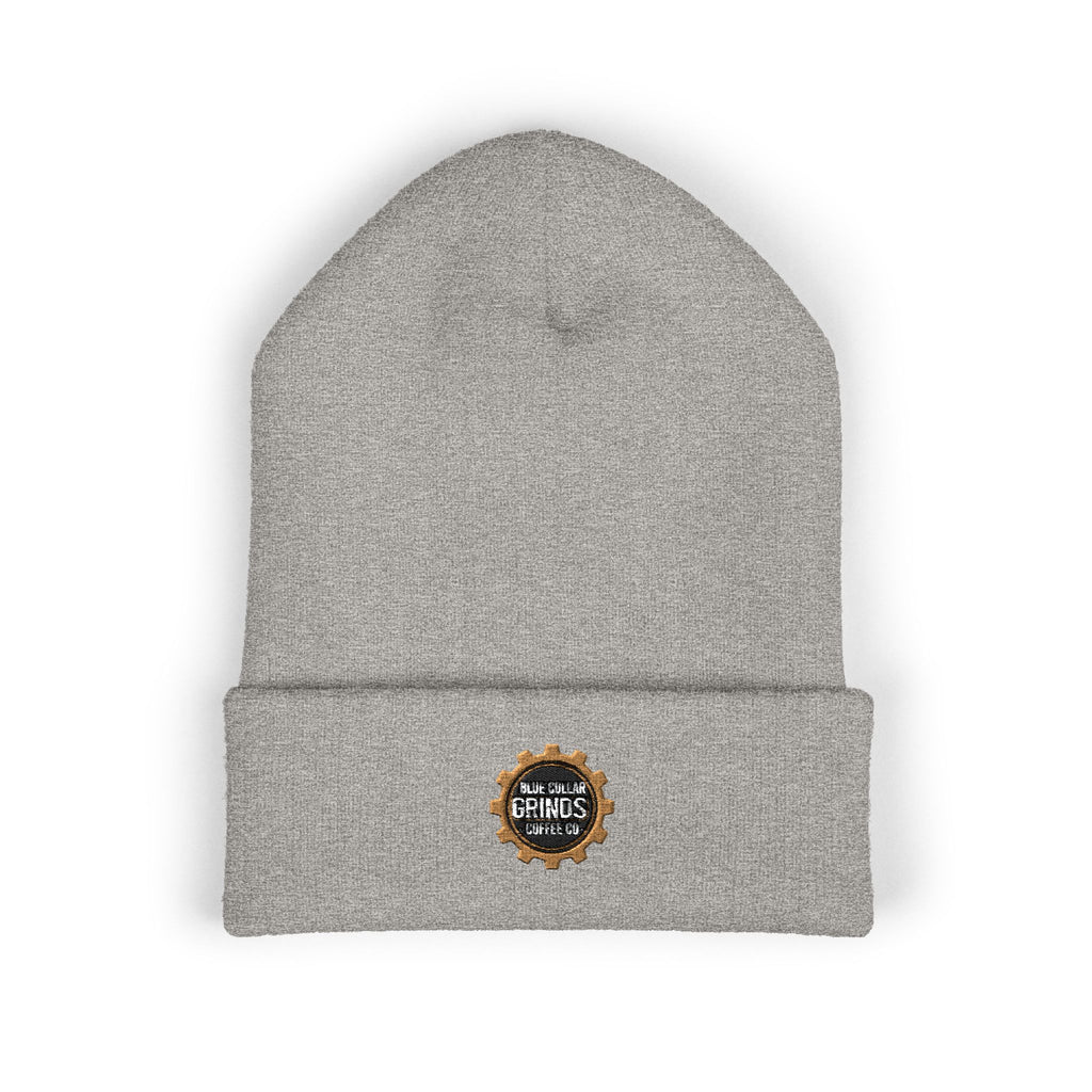 Blue Collar Grinds Coffee Co. Embroidered 'Gear' Classic Cuffed Beanie