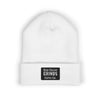 Blue Collar Grinds Coffee Co. Embroidered Earth Patch Beanie – Classic Cuffed Knit Hat