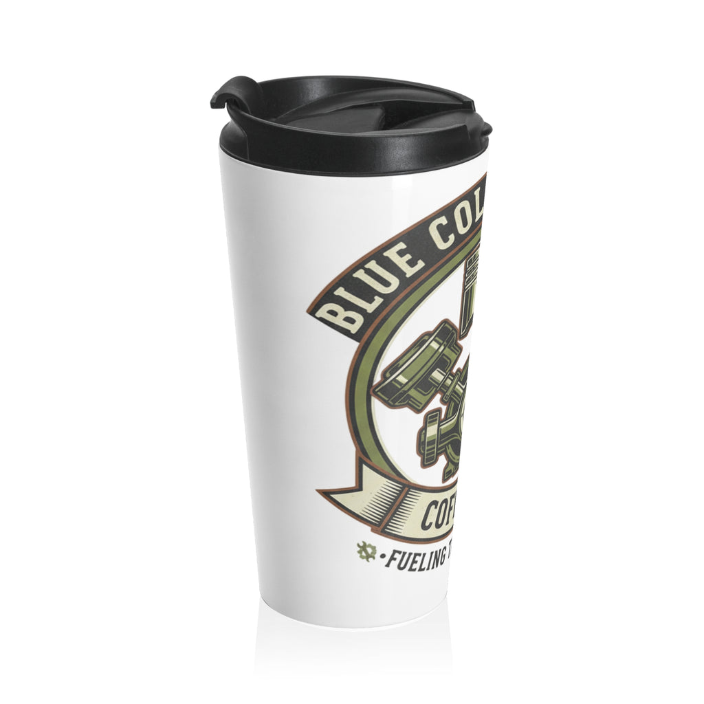 Blue Collar Grinds Coffee Co. Stainless Steel Travel Mug — Engine