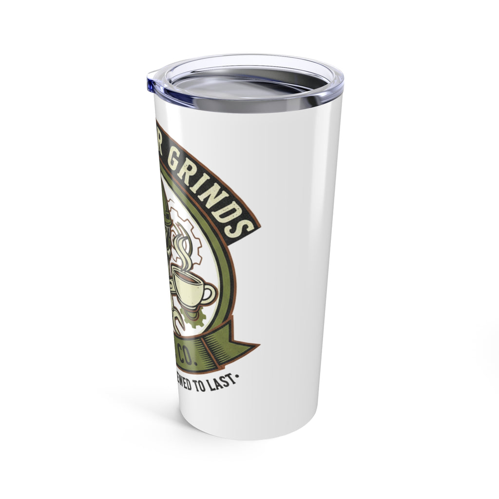 Blue Collar Grinds Coffee Co. 20oz. Insulated Travel Mug — Skull Logo