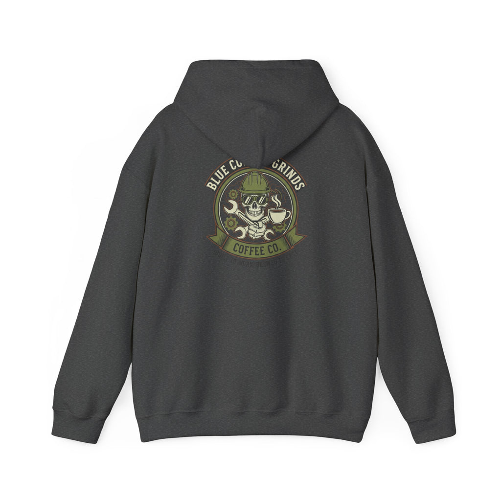 Blue Collar Grinds Coffee Co. - Hoodie - Skull Logo Back Print