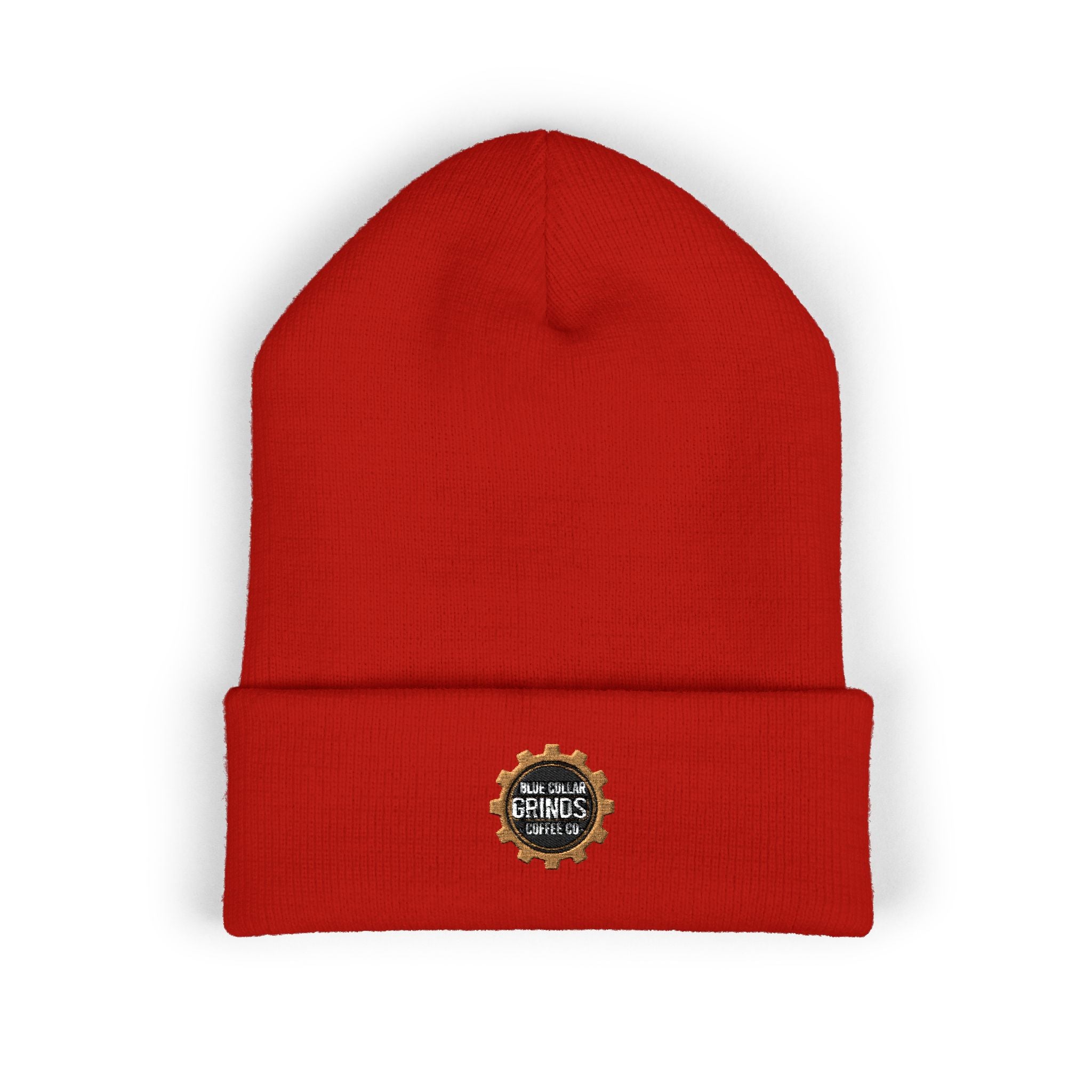 Blue Collar Grinds Coffee Co. Embroidered 'Gear' Classic Cuffed Beanie