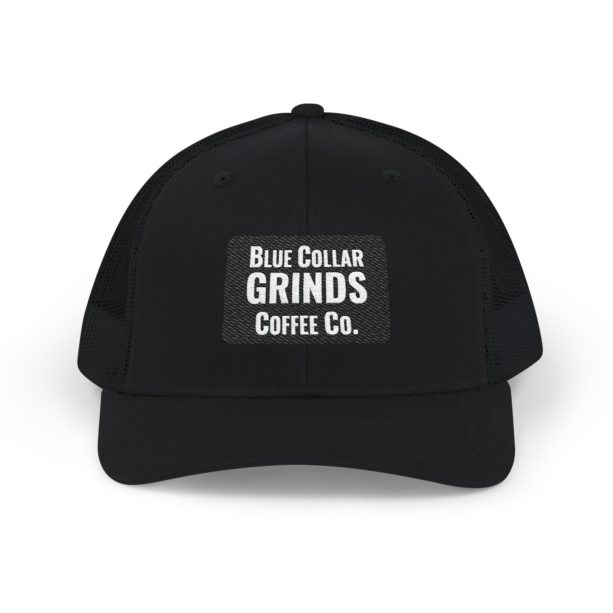 Blue Collar Grinds Coffee Co. Embroidered Trucker Hat