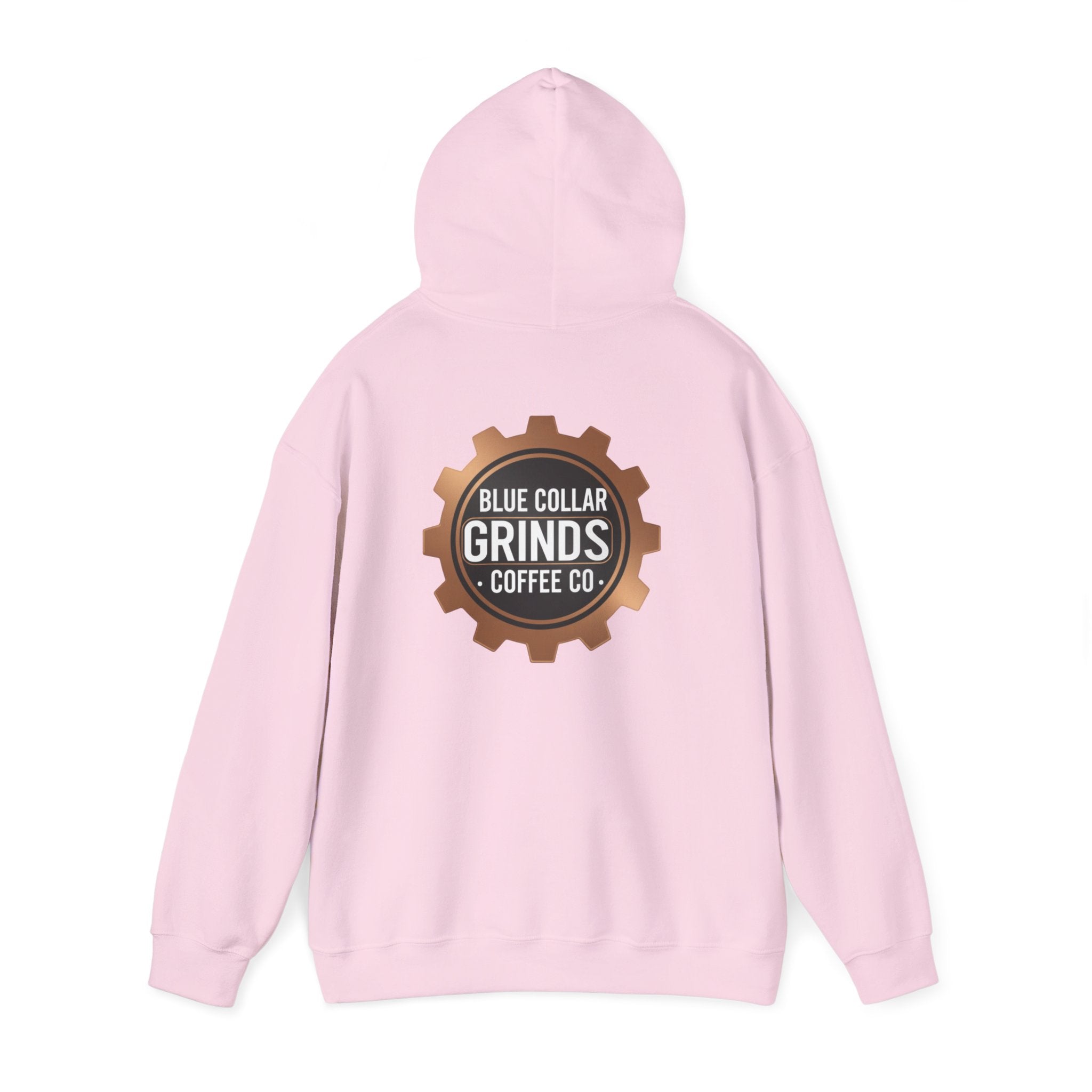 Blue Collar Grinds Coffee Co. Hoodie — Workwear Logo Pullover