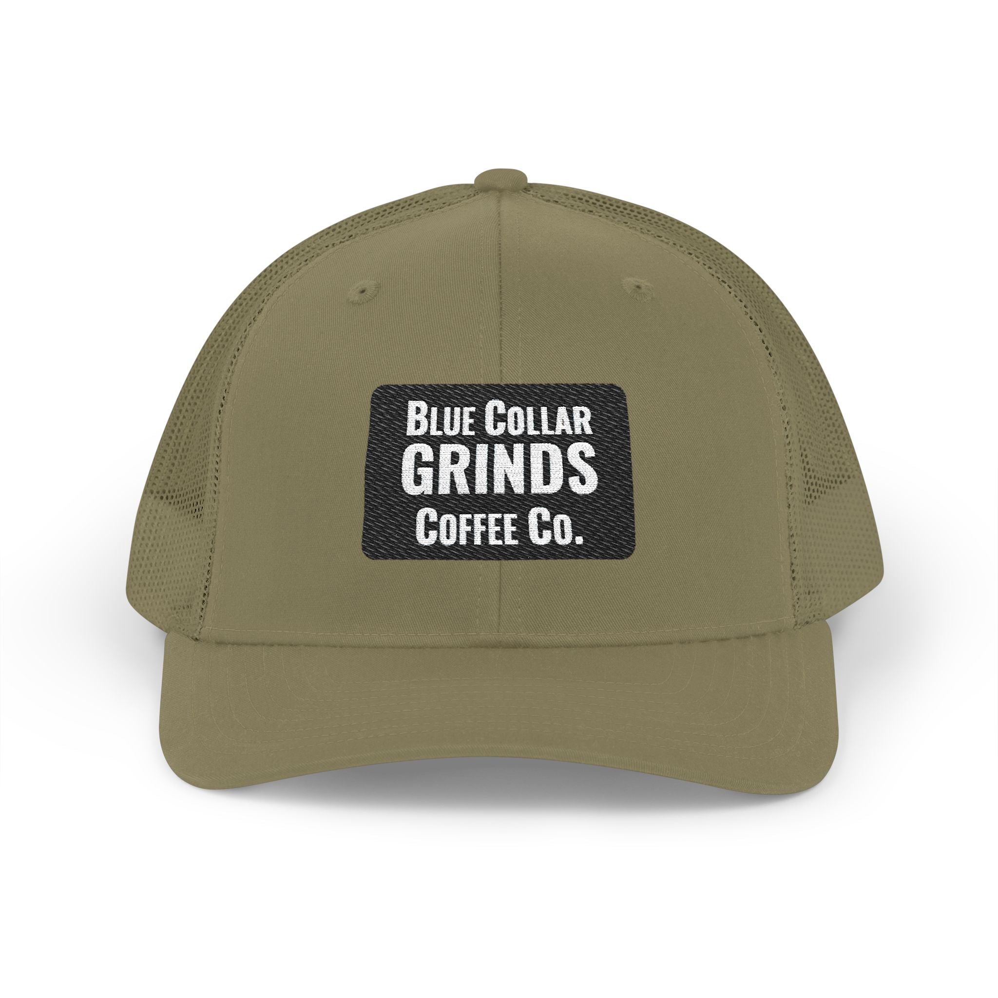 Blue Collar Grinds Coffee Co. Embroidered Trucker Hat
