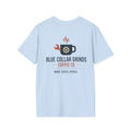 Blue Collar Grinds Coffee Co. T-Shirt — Work. Coffee. Repeat. Back Graphic Tee