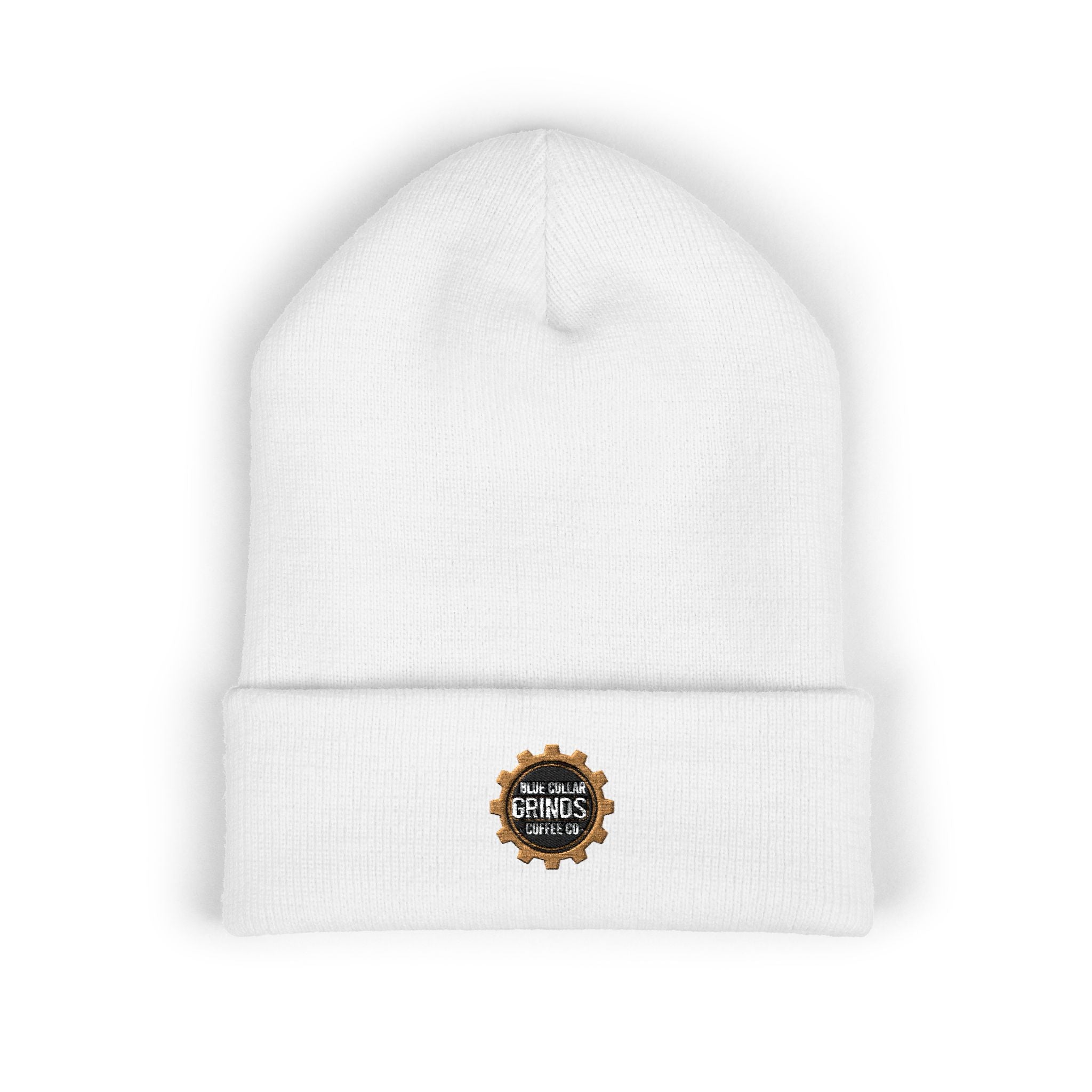 Blue Collar Grinds Coffee Co. Embroidered 'Gear' Classic Cuffed Beanie