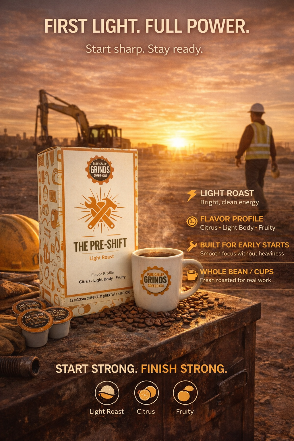 The Pre-Shift - Light Roast Pods