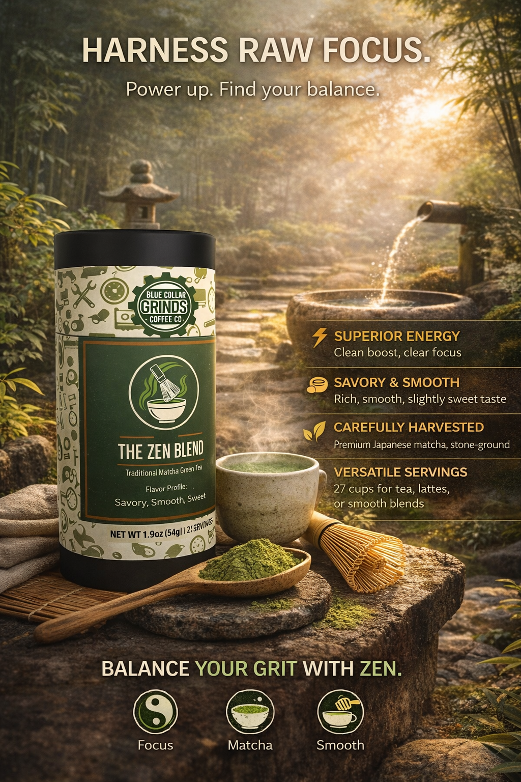 The Zen Blend - 100% Matcha Tea