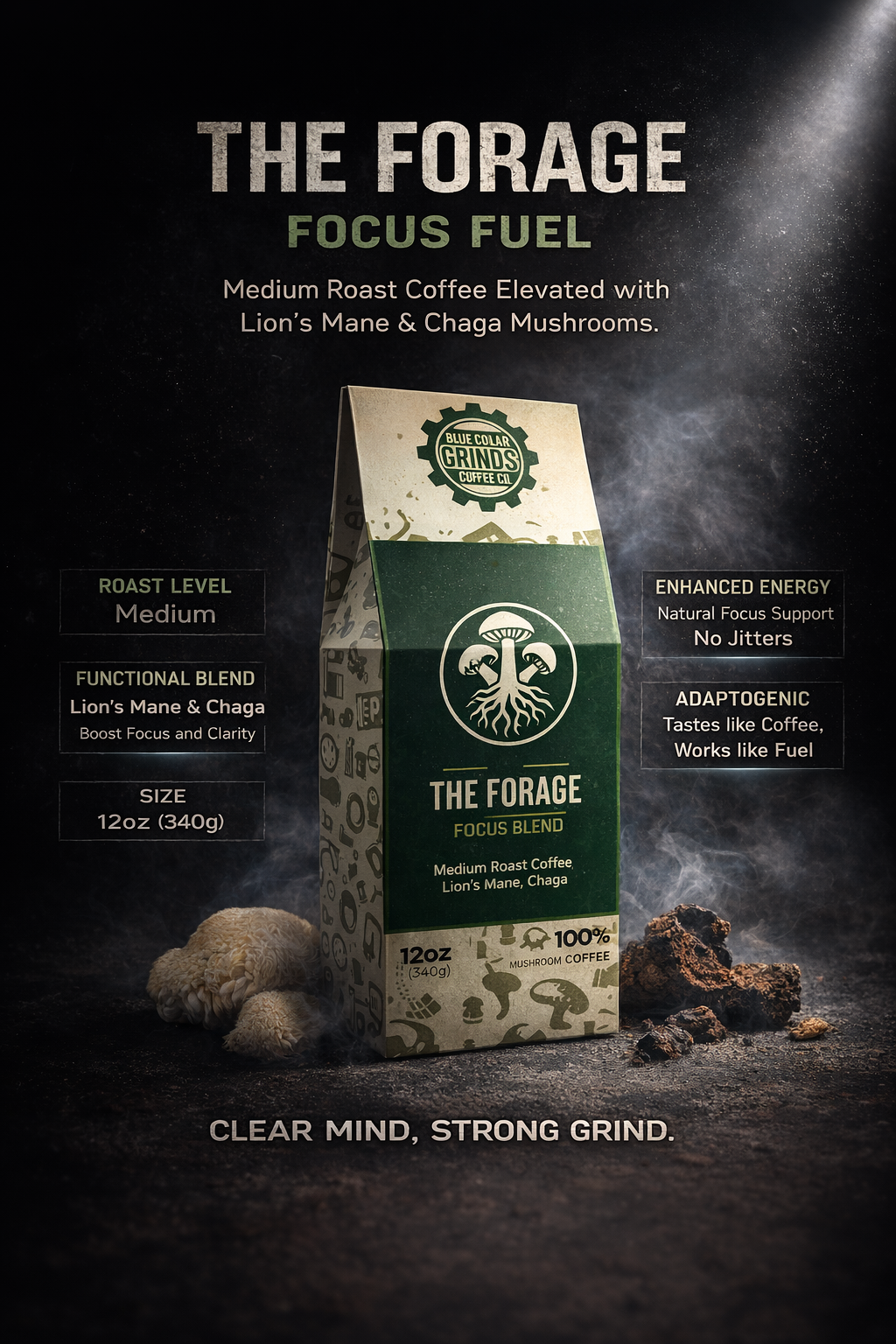 The Forage - Medium Roast Mushroom Coffee